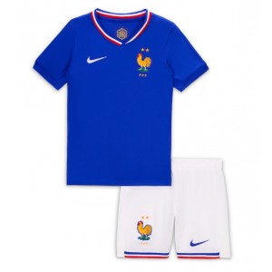 Fotbalové Dres Francie Dětské Domácí Oblečení ME 2024 Krátký Rukáv (+ trenýrky)